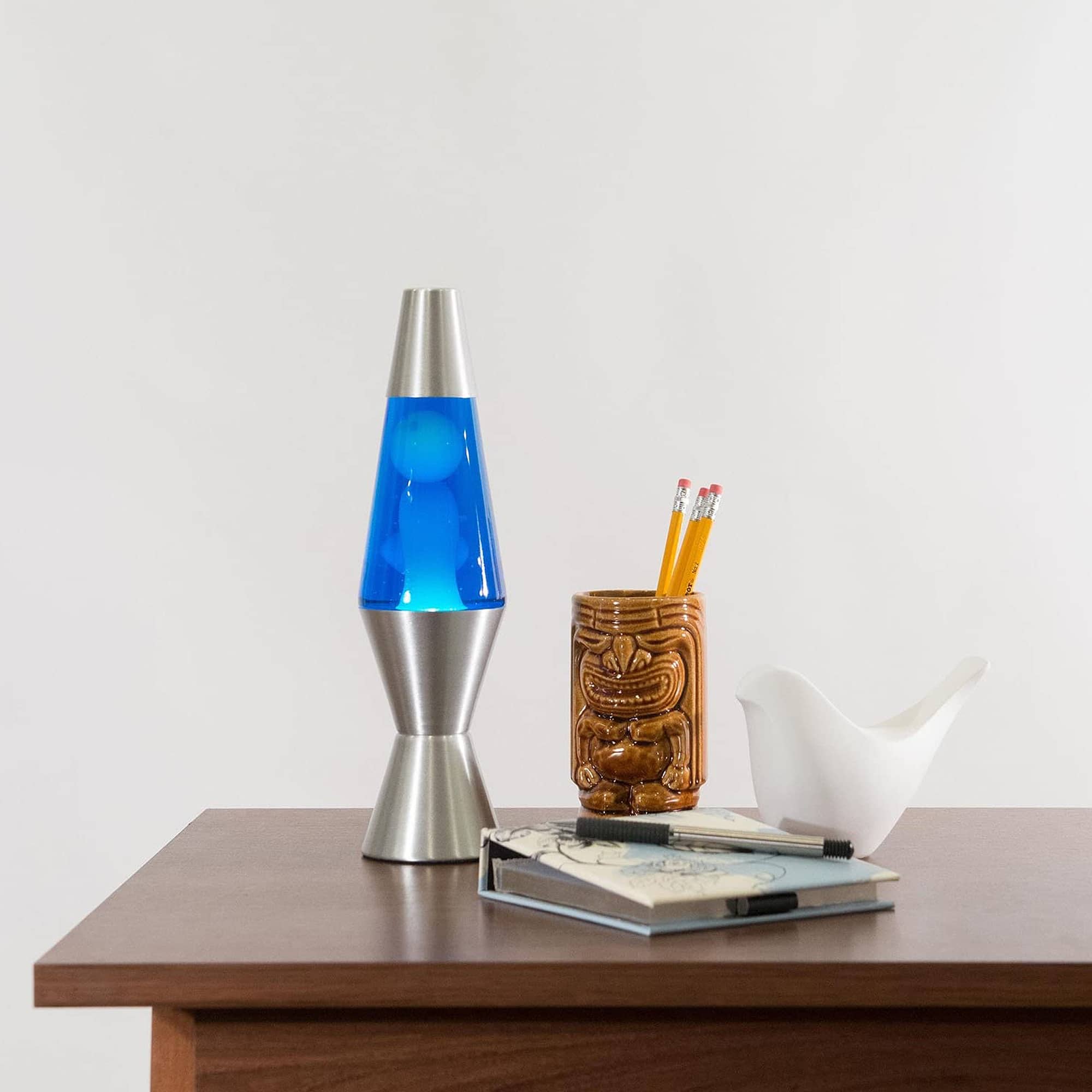 11.5″ LAVA Lamp – White/Blue/Silver - Image 3