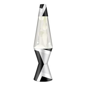 14.5″ Lava Lamp  Polygonal White Tone