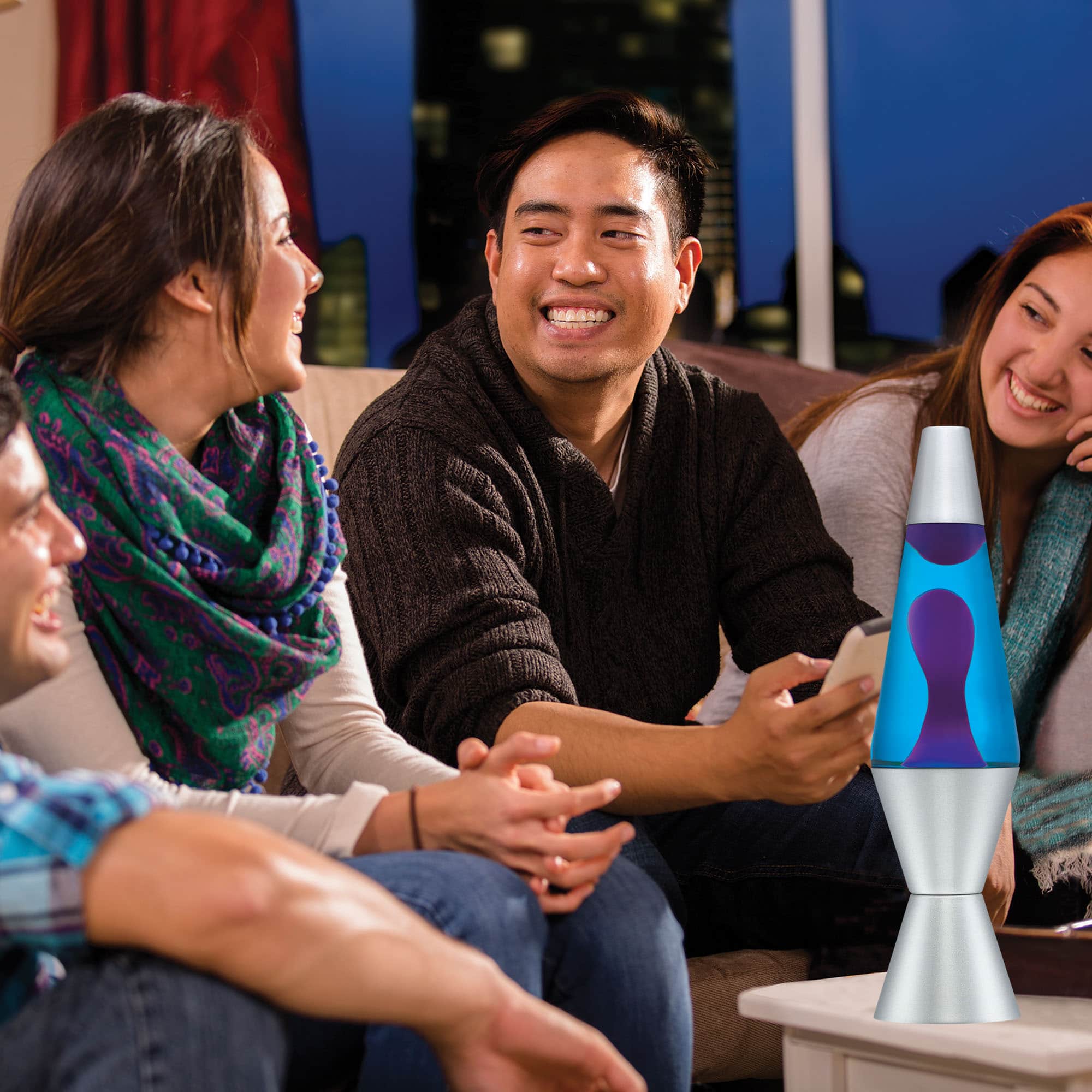 14.5″ LAVA Lamp – Purple/Blue/Silver - Image 3