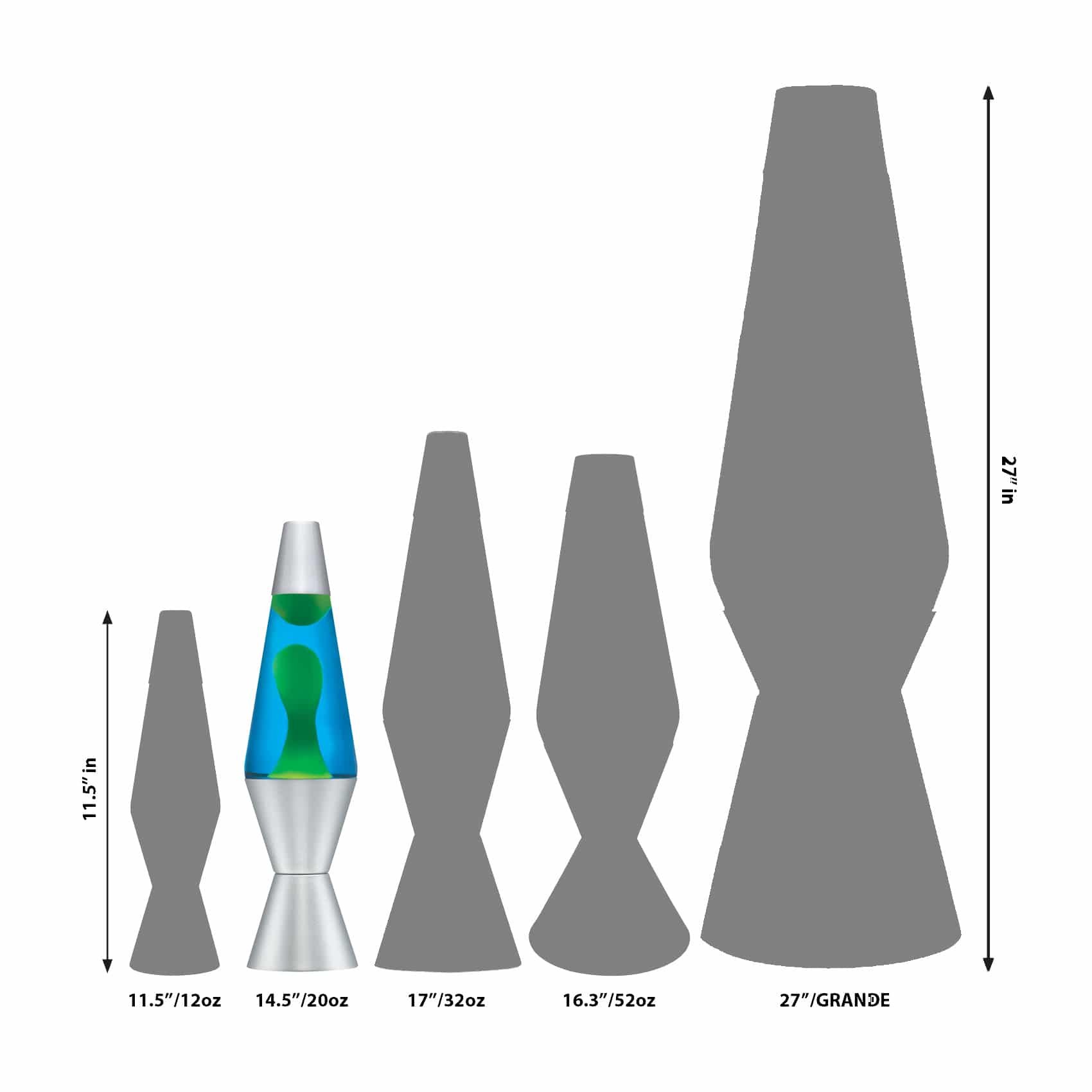 14.5” LAVA Lamp – Yellow/Blue/Silver - Image 2