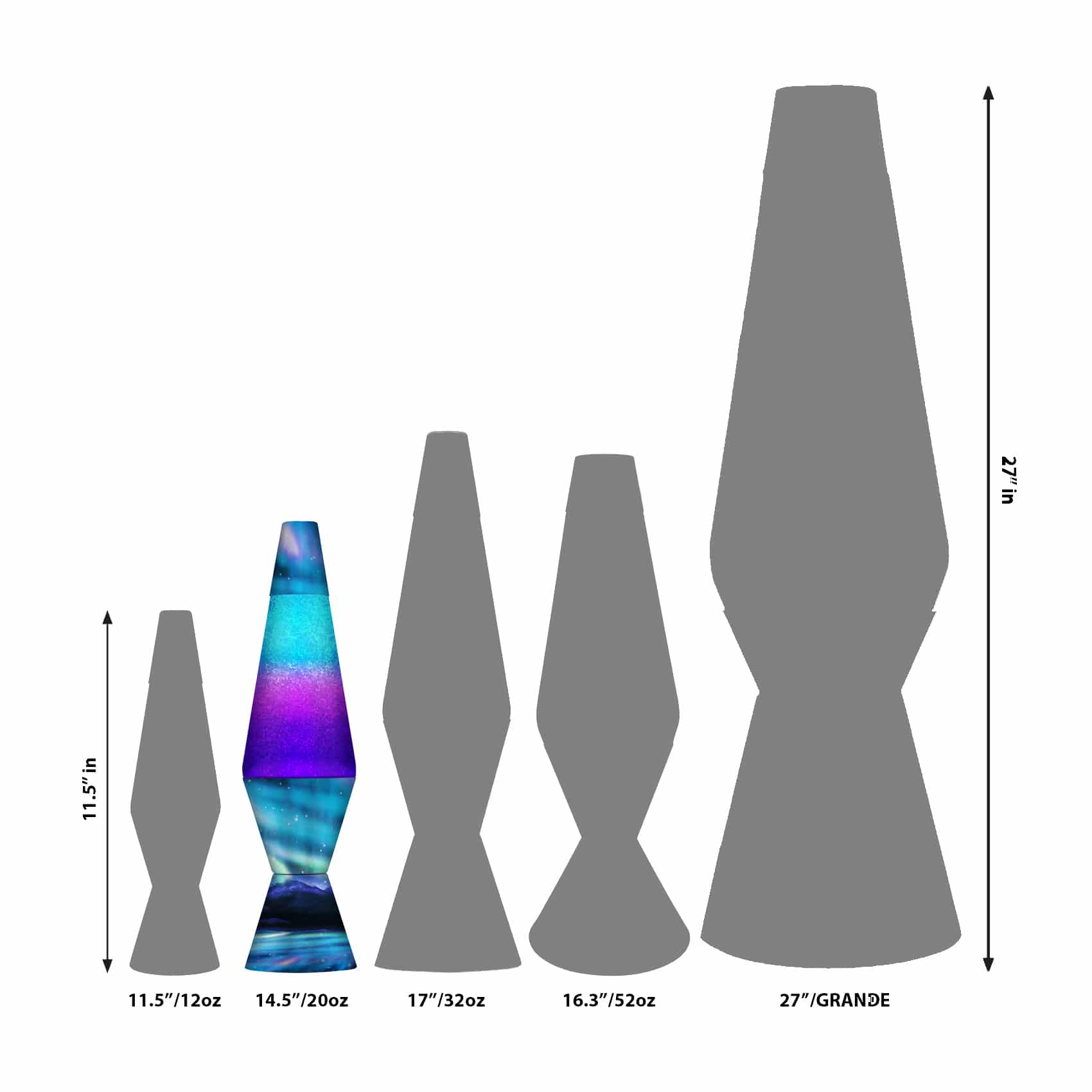 14.5″ LAVA Lamp Colormax Northern Lights – Glitter - Image 3