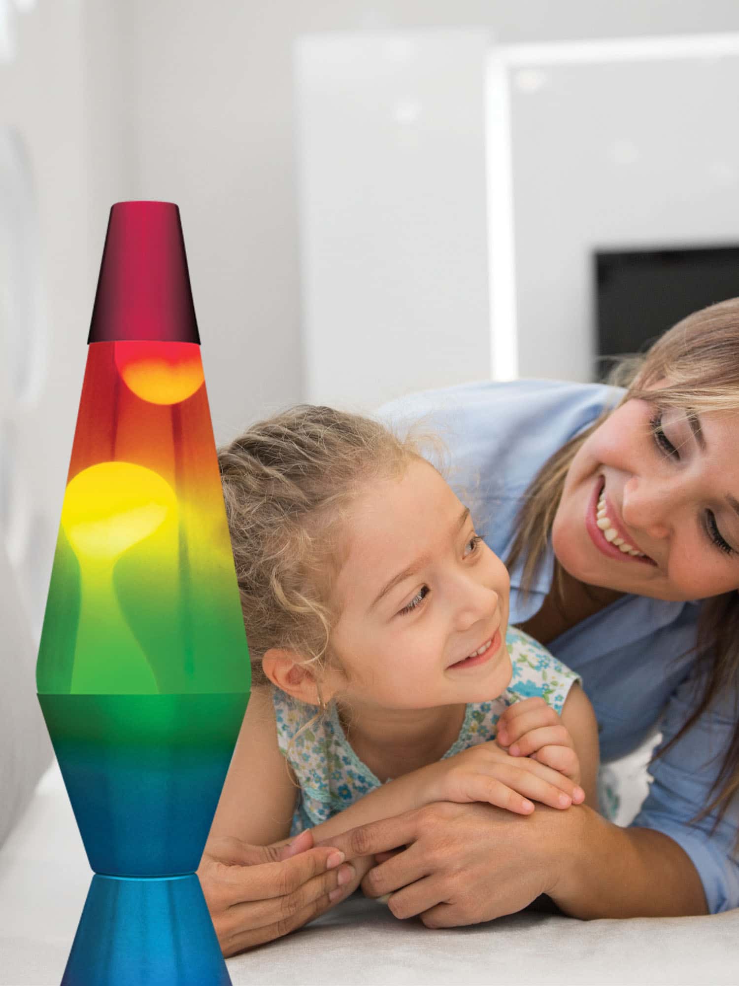 14.5” LAVA Lamp Rainbow – White/Clear/Tricolor - Image 3