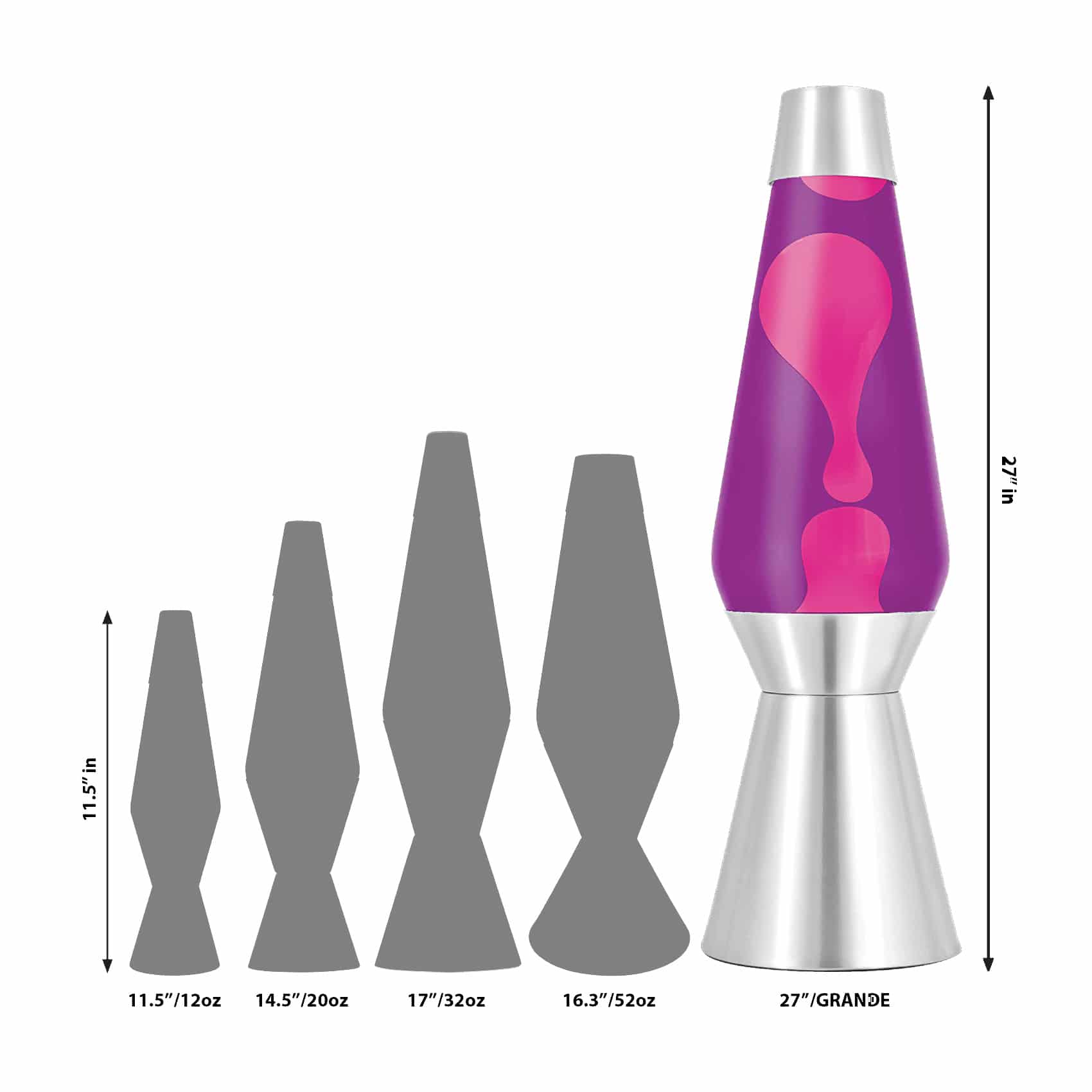 27″ LAVA Lamp Grande – Pink/Purple/Silver - Image 3