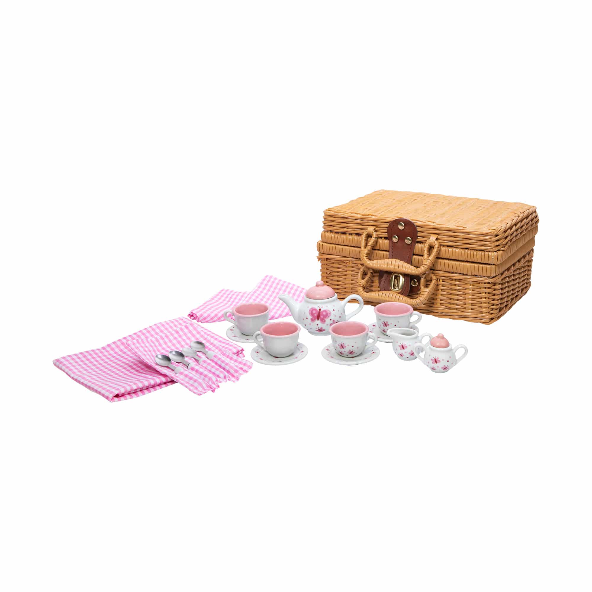 Butterfly Tea Set Basket - Image 3